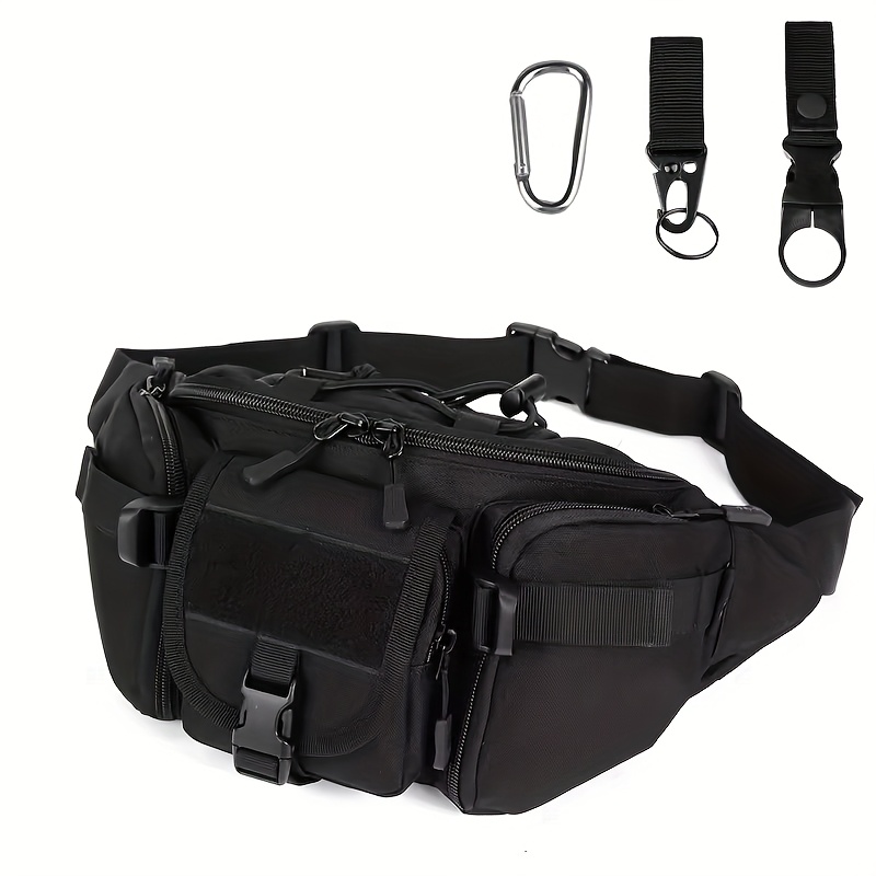 D Ring Strap - حقيبة خصر متعددة الوظائف للاستخدام الخارجي،