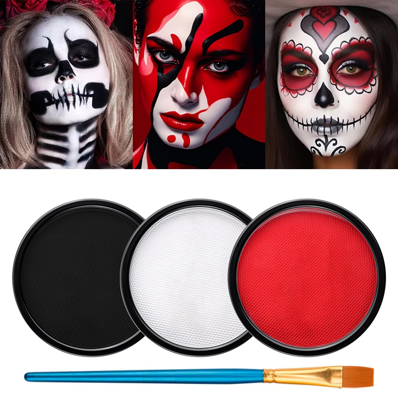 Cosplay Prop Paint - مجموعة من 3 ألوان (أسود، أبيض،
