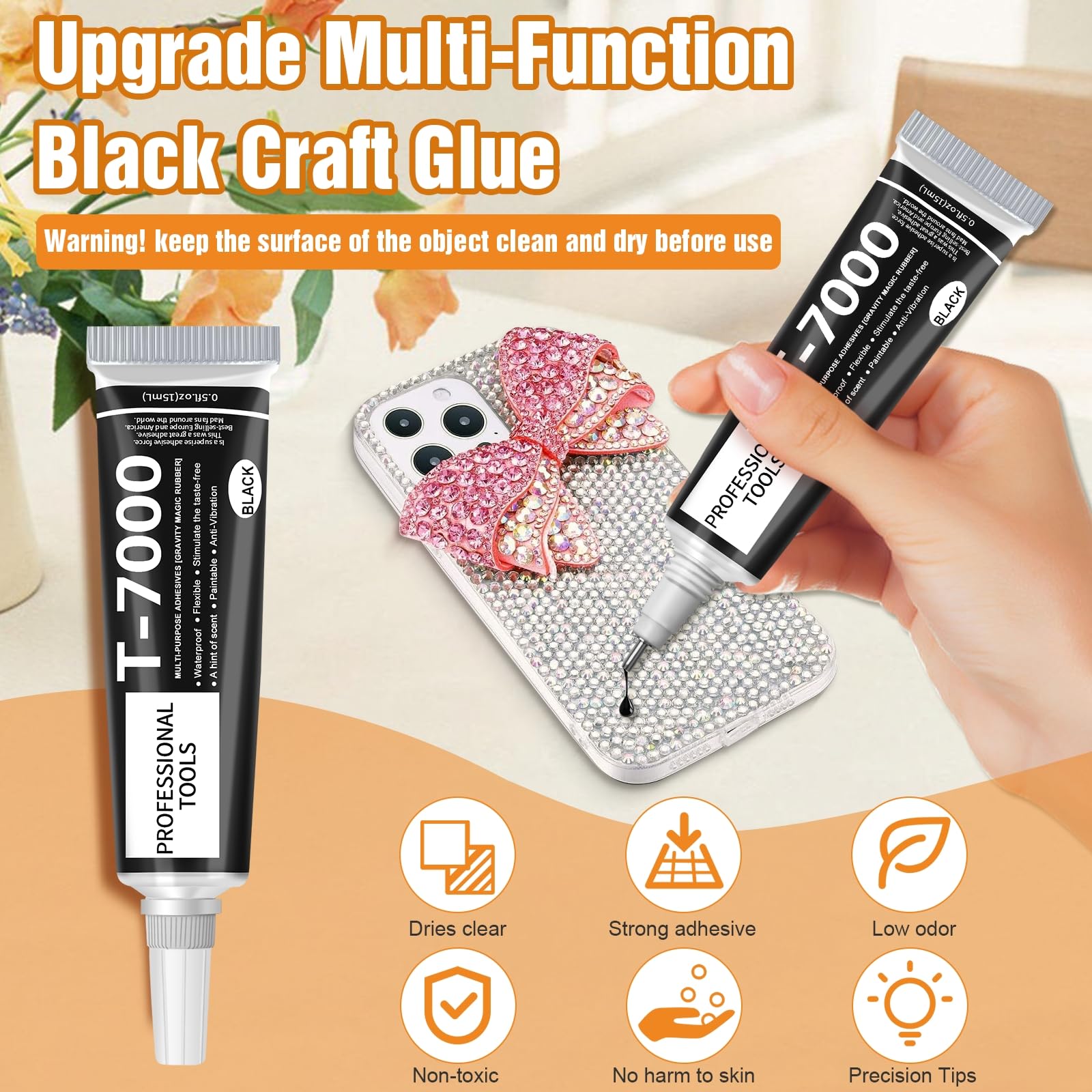 T7000 الغراء الأسود إصلاح شاشة - مراجعة Contact Cement Glue وسعره