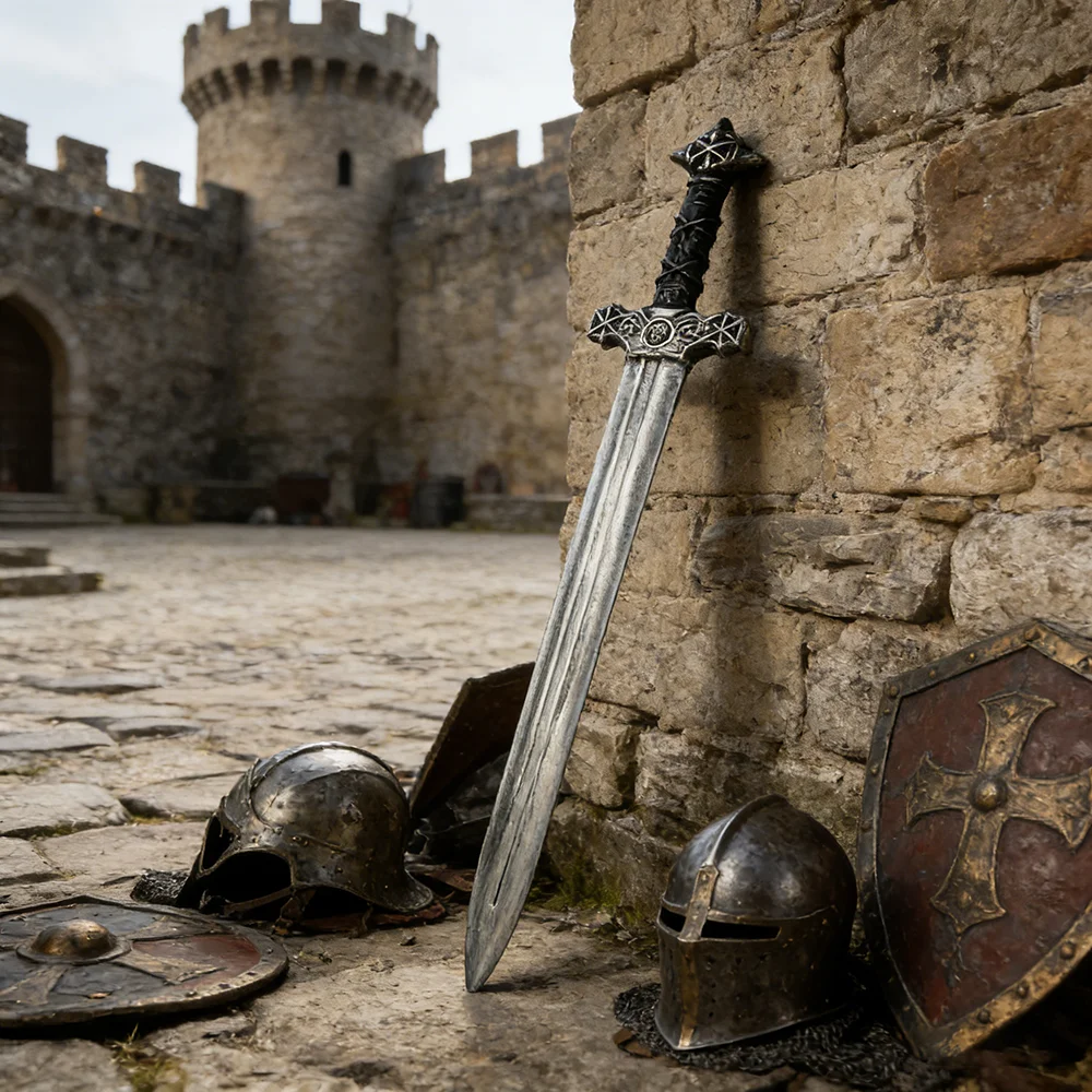 سيف فارس من العصور الوسطى بطول - مراجعة Cosplay Prop Dagger وسعره